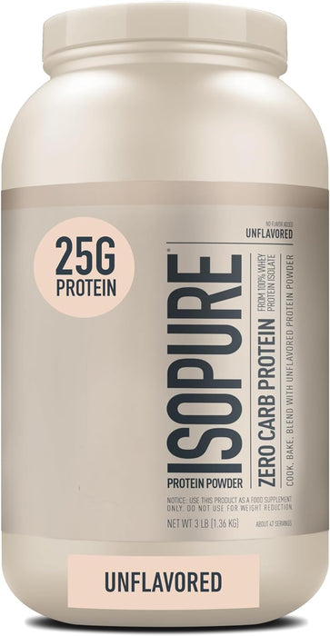 Isopure Unflavored Protein Powder - 3lb