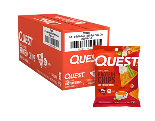 Quest Tortilla Style Protein Chips, Buffalo Ranch Flavor, Baked