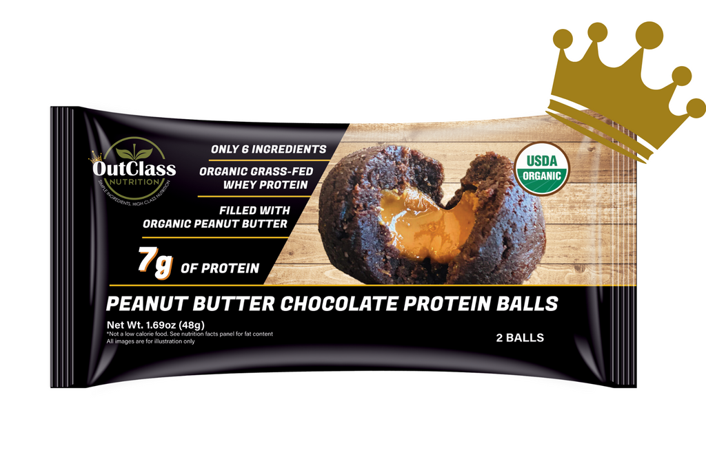 Outclass Peanut Butter Chocolate Protein Balls - 1 Pack