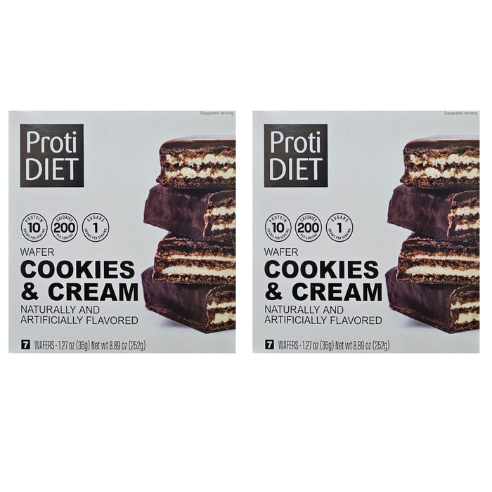 ProtiDiet Cookies & Cream Wafers - 1 Box