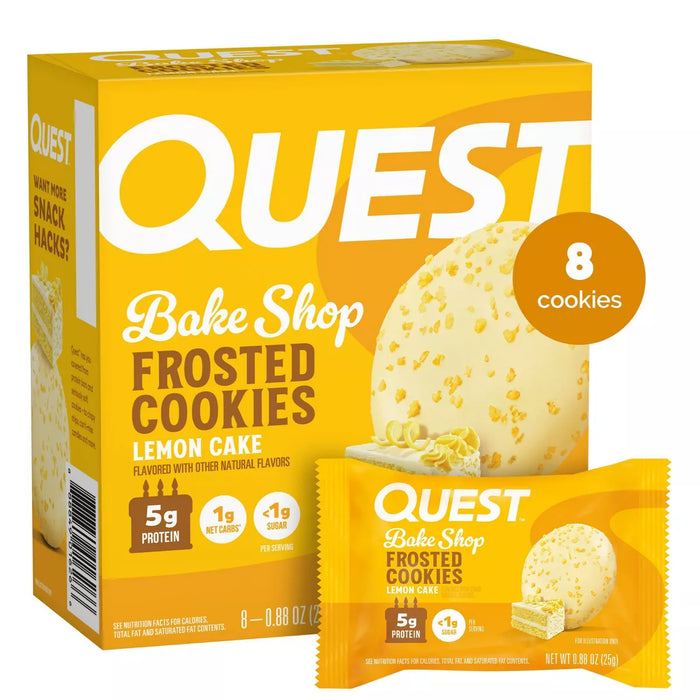 Quest Frosted Cookies Lemon Cake - 1 Box