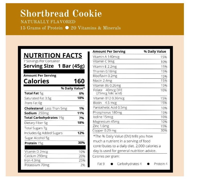 DPTG Shortbread Cookie Bar
