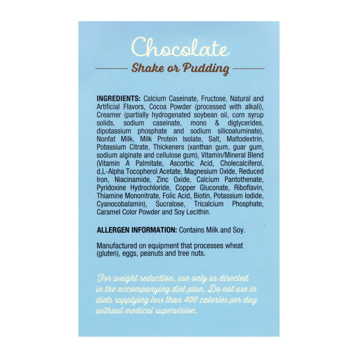 Fit Wise 100 Calorie Chocolate Pudding-Shake Meal Replacement