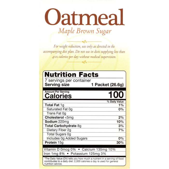 Fit Wise Maple Brown Sugar Oatmeal