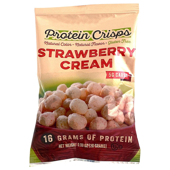 7 Bag Pack Fit Wise Strawberry Cream Protein Crisps