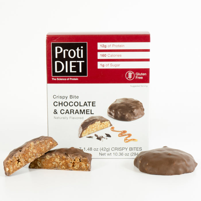 Chocolate & Caramel Crispy Bites