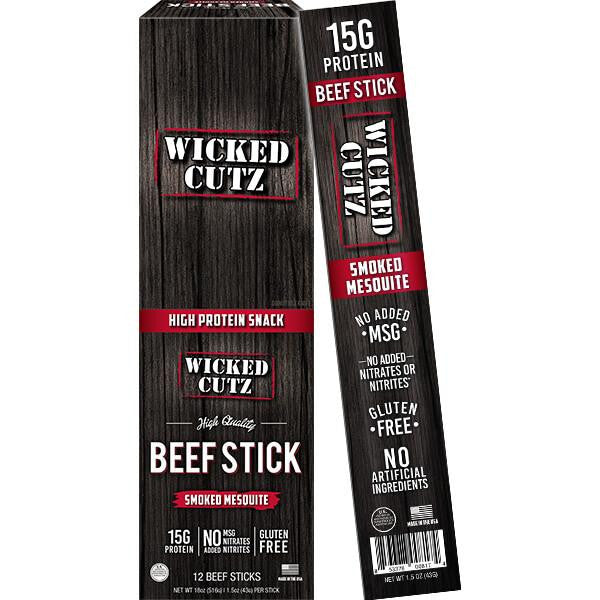 Box Of Wicked Cutz Smoked Mesquite 12 Sticks