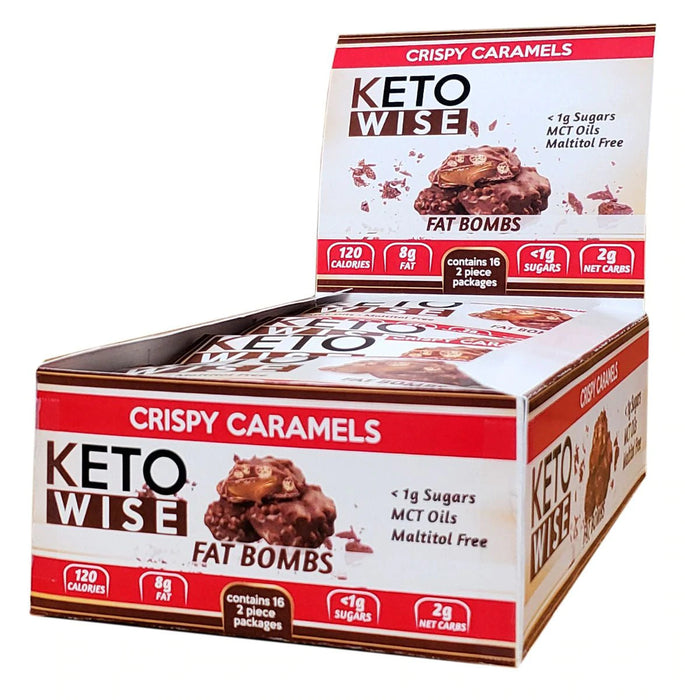 Keto Wise Crispy Caramel Fat Bombs - 1 Box