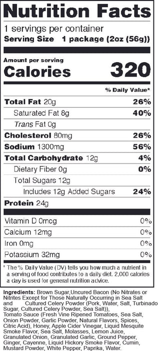 Wicked Cutz Smoked BBQ Recipe (1 Serving)