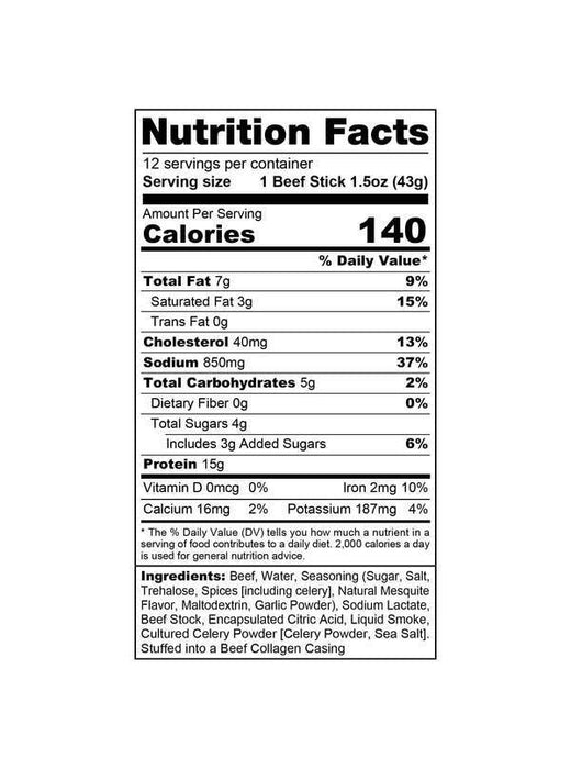 Box Of Wicked Cutz Smoked Mesquite 12 Sticks