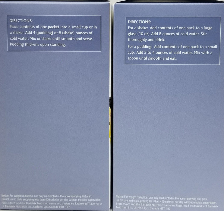 Proti Fit Chocolate and Vanilla Pudding-Shake High Protein Diet Bundle (14 Servings)