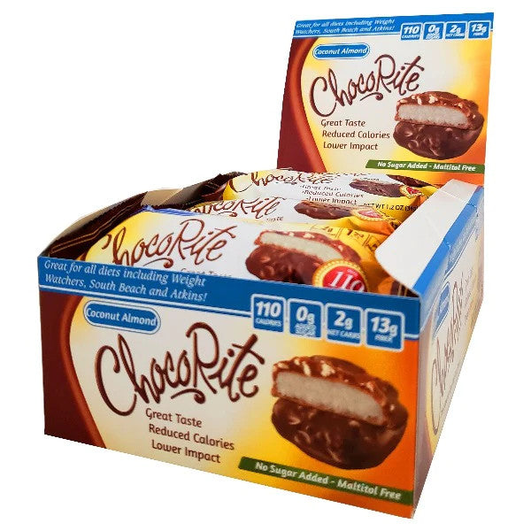 Box of 16 ChocoRite Coconut Almond Bar