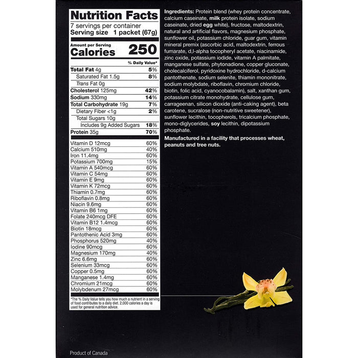 Proti Fit 35 Gram Vanilla Meal Replacement Shake