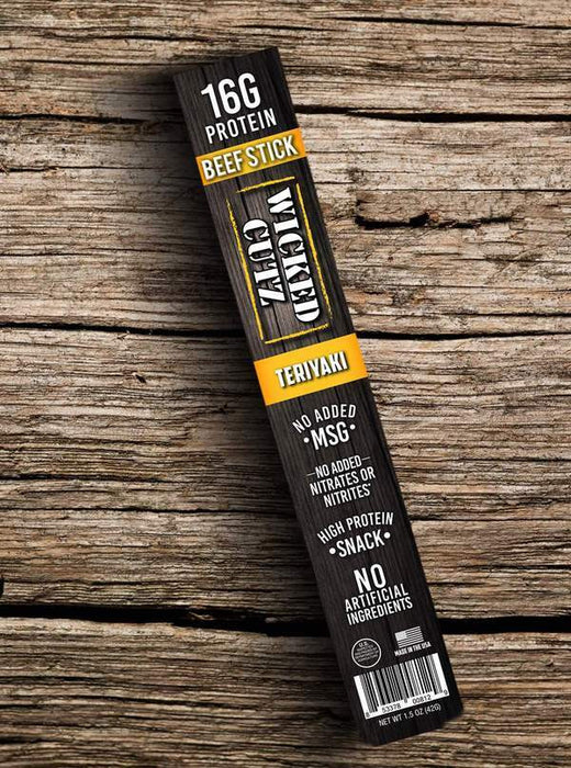 Box of Wicked Cutz Teriyaki 12 Sticks