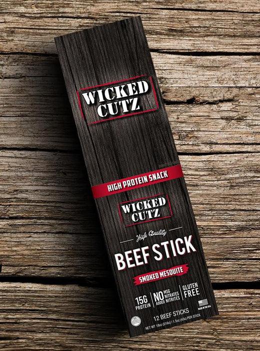 Box Of Wicked Cutz Smoked Mesquite 12 Sticks