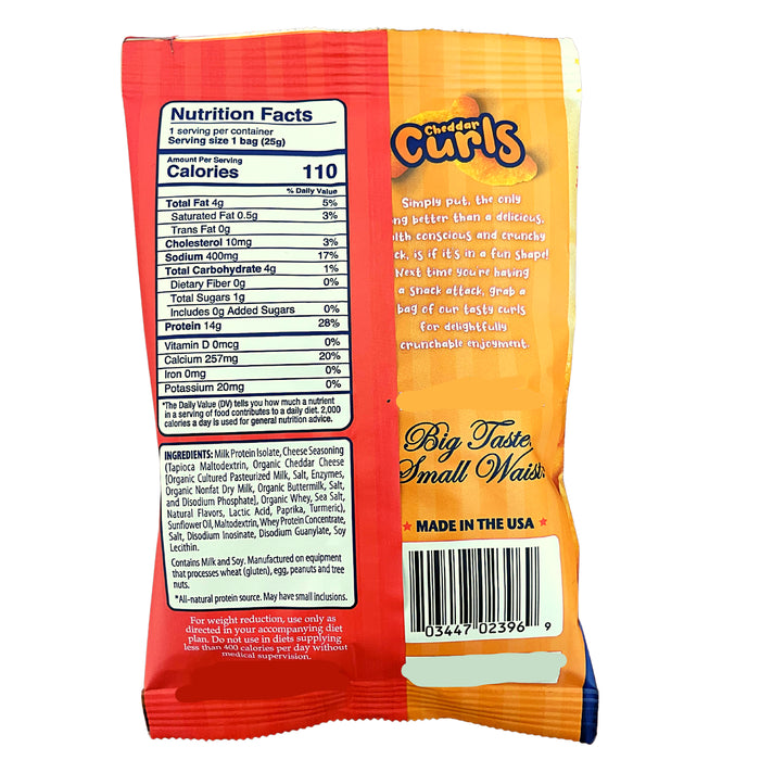 Fit Wise Cheddar Curls 7 Bag Pack