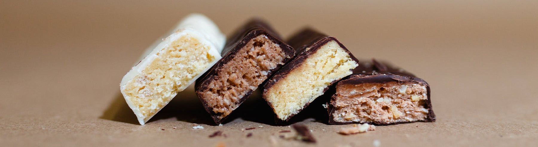 Healthy, high protein chocolate bars.
