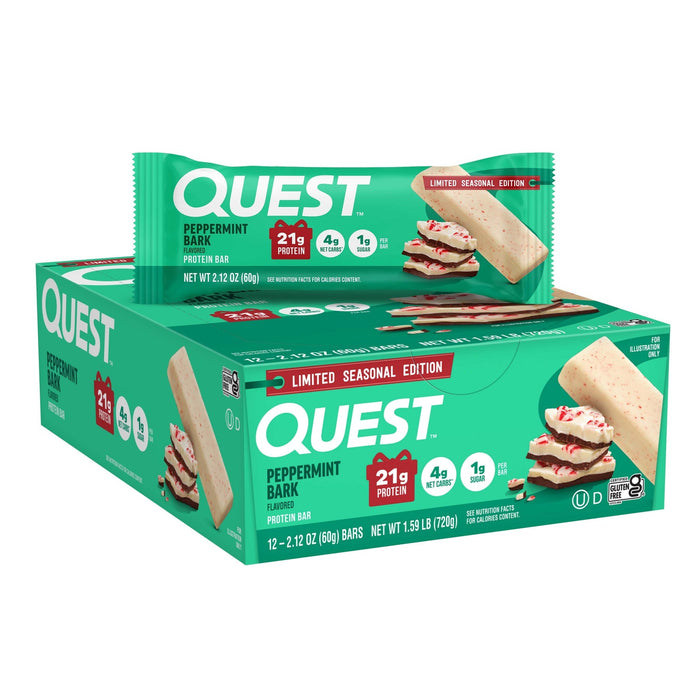 Quest Peppermint Bark Protein Bar - 1 Box