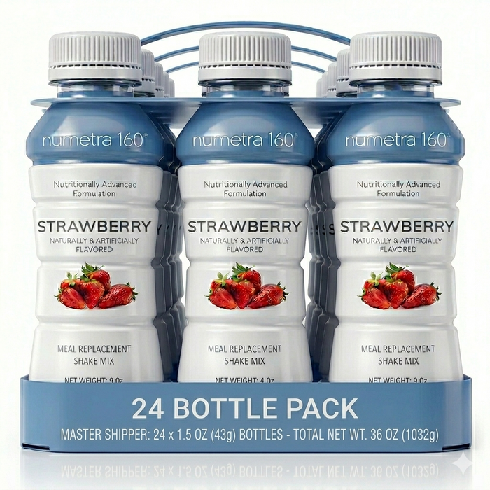 Numetra Strawberry Meal Replacement Shake Bottle