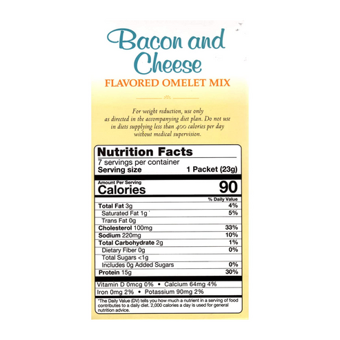 Fit Wise Bacon Cheese Omelet