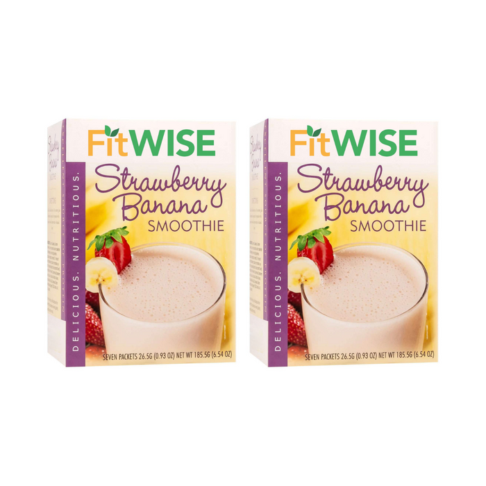 Fit Wise Strawberry Banana Smoothie Box