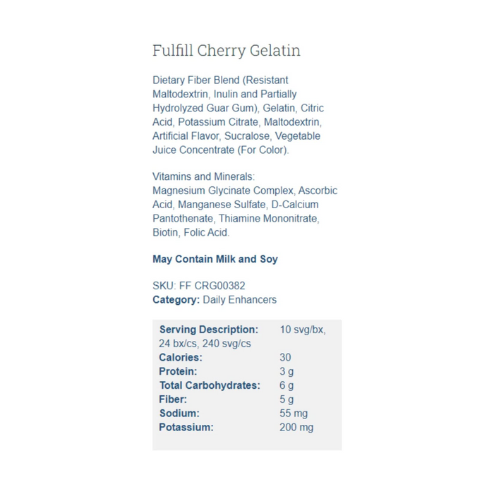 DPTG Fulfill Fiber Cherry Gelatin