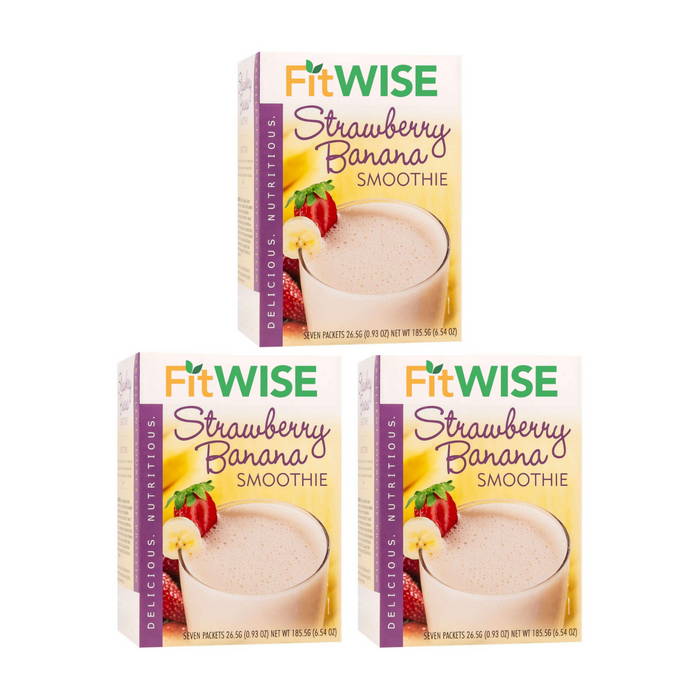 Fit Wise Strawberry Banana Smoothie Box