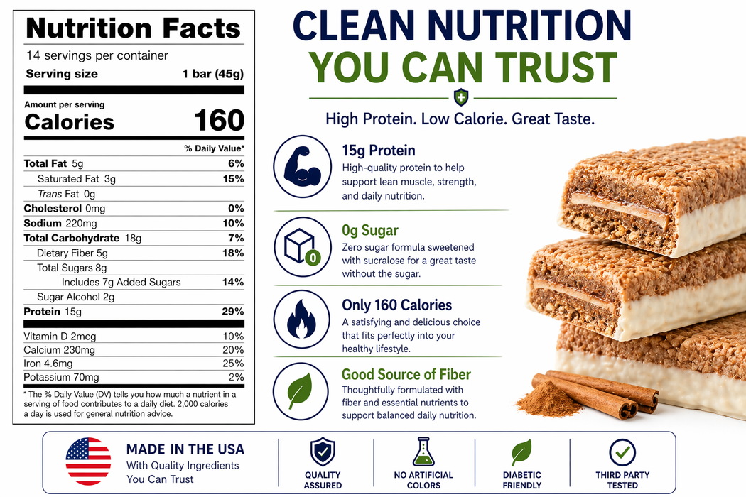 GLP-1Care Cinnamon Bars