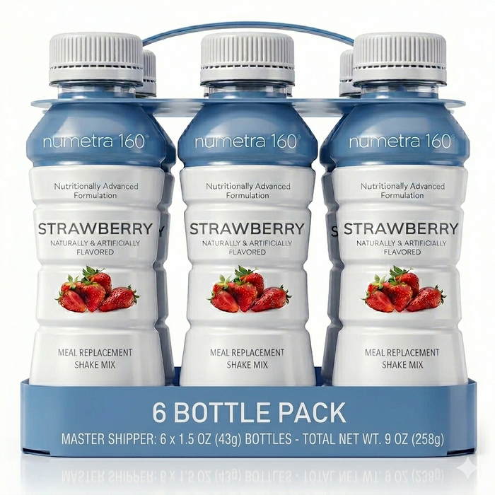 Numetra Strawberry Meal Replacement Shake Bottle