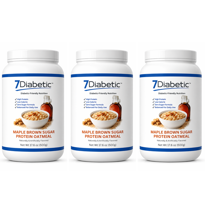 7Diabetic - Maple Brown Sugar Protein Oatmeal Jar
