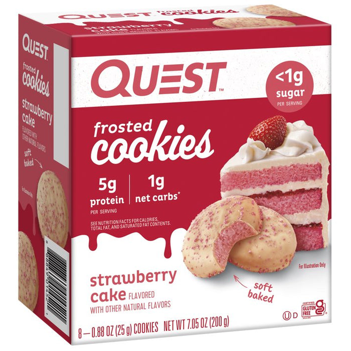 Quest Strawberry Cake Frosted Cookies