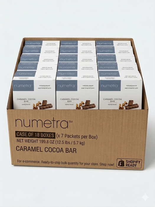 Numetra Caramel Cocoa Bars - 1 Box