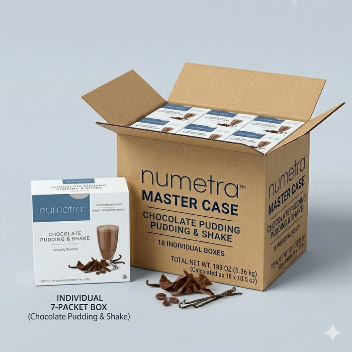 Numetra - Chocolate Pudding Shake - 1 Box
