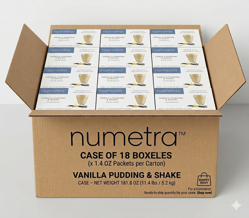 Numetra - Vanilla Pudding Shake - 1 Box