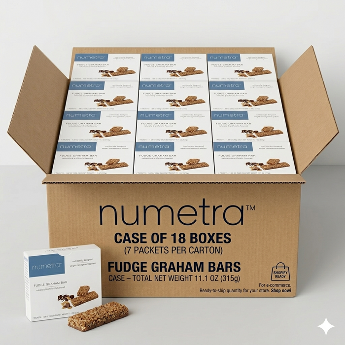 Numetra Fudge Graham Bars - 1 Box