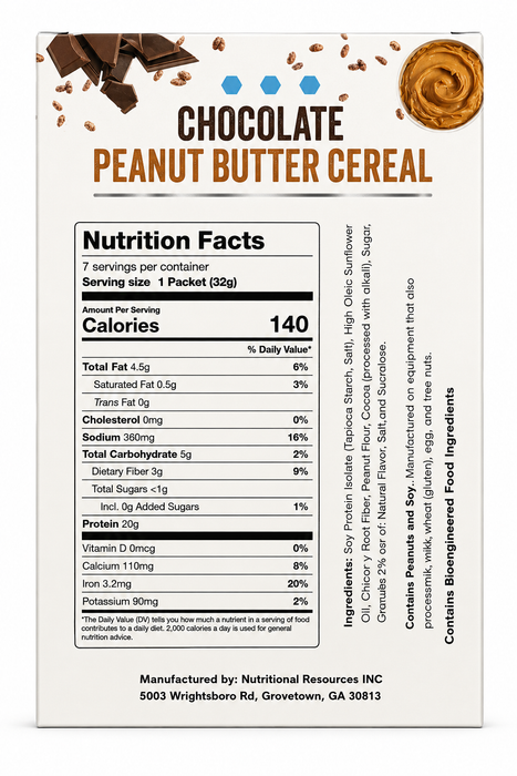 Fit Wise CRISPY Chocolate Peanut Butter Cereal