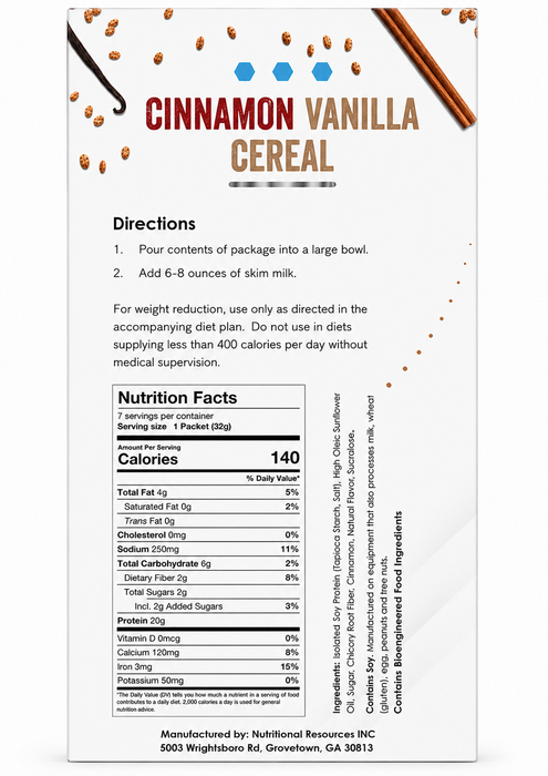 Fit Wise CRISPY Cinnamon Vanilla Cereal