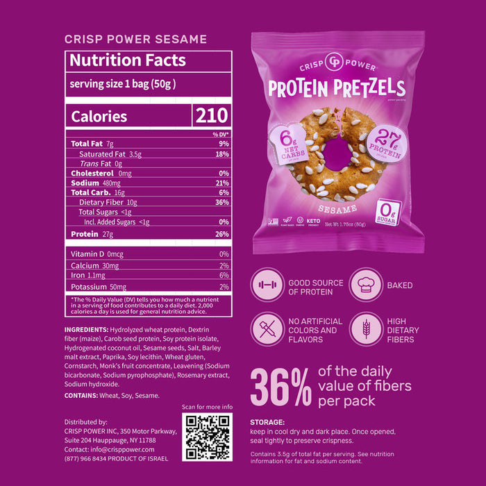 Crisp Power Protein Pretzels