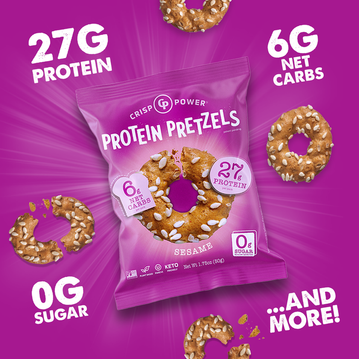 Crisp Power Protein Pretzels