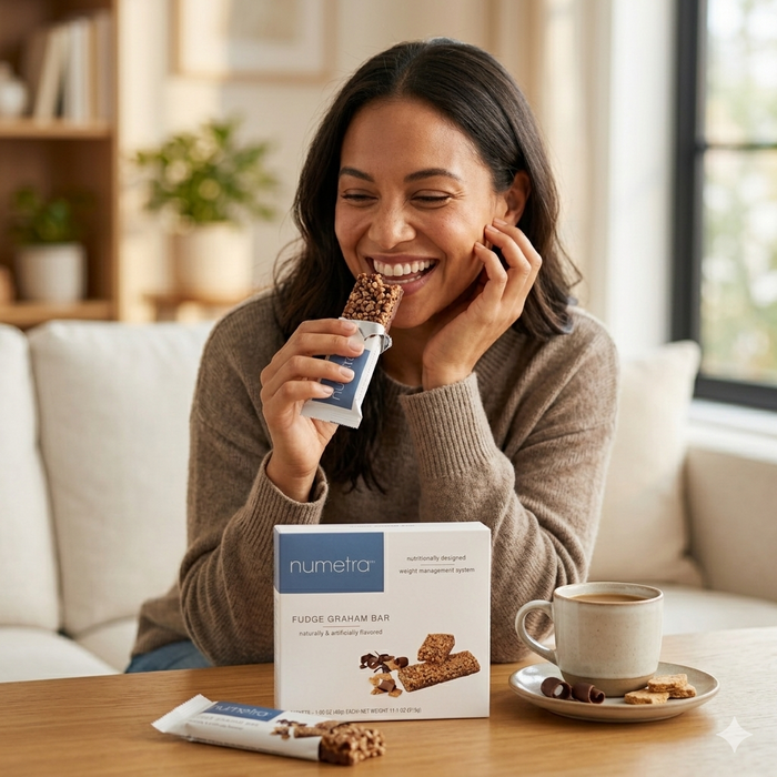 Numetra Fudge Graham Bars - 1 Box