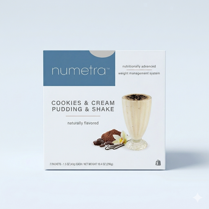 Numetra - Cookies and Cream Pudding Shake - 1 Box