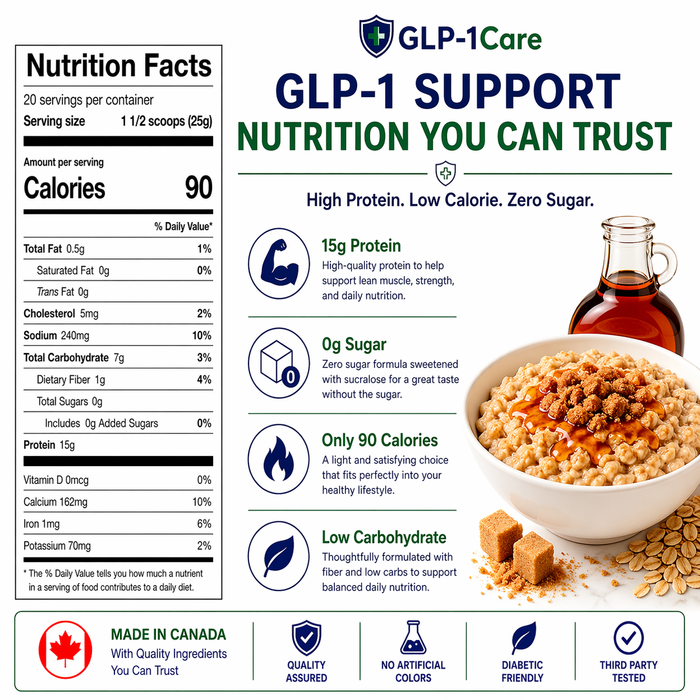 GLP-1Care - Maple Brown Sugar Protein Oatmeal Jar