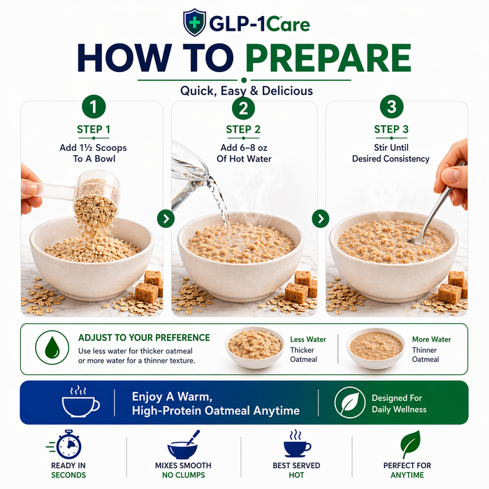 GLP-1Care - Maple Brown Sugar Protein Oatmeal Jar