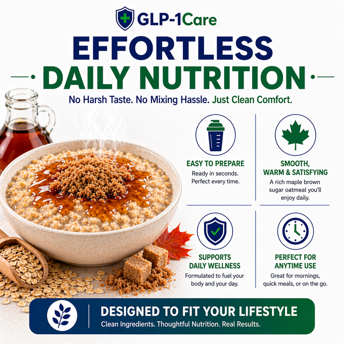 GLP-1Care - Maple Brown Sugar Protein Oatmeal Jar
