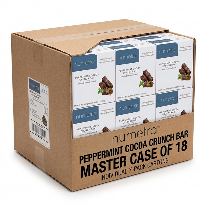 Numetra Peppermint Cocoa Crunch Bars - 1 Box