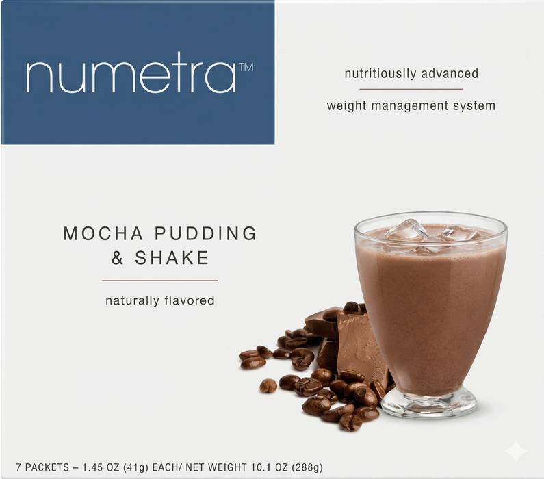 Numetra - Mocha Pudding Shake - 1 Box