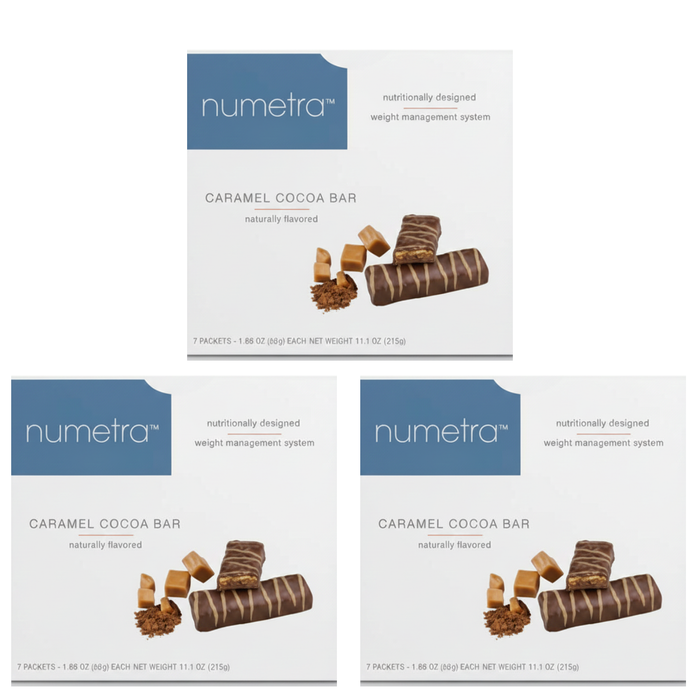 Numetra Caramel Cocoa Bars - 1 Box
