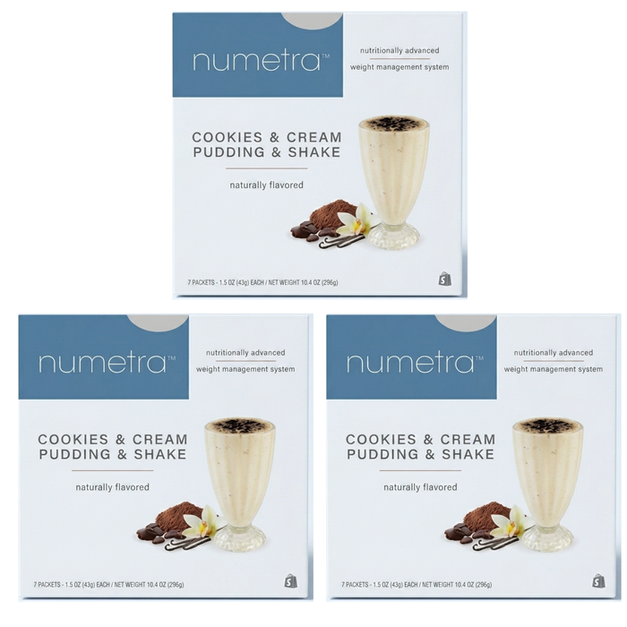Numetra - Cookies and Cream Pudding Shake - 1 Box
