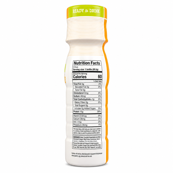 Fit Wise 4 Pack Orange 15 Gram Protein Shots