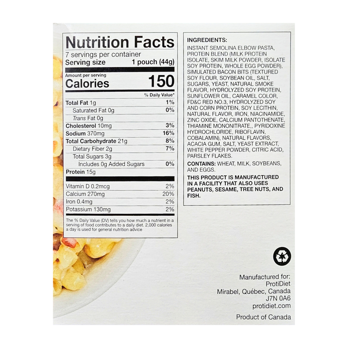 ProtiDiet - Pasta Carbonara - 1 Box